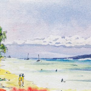 505 Beach ~ Watercolor Original