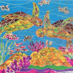 Swimming With the Turtles ~ Matted Prints