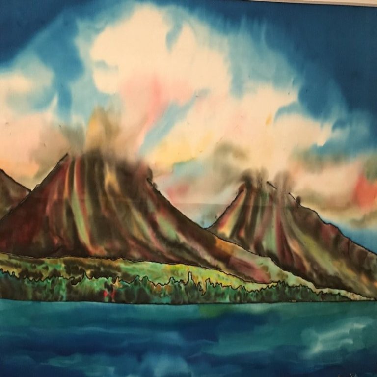 West Maui Mountains Rustic version ~ Art Cards  st of 6 w/env