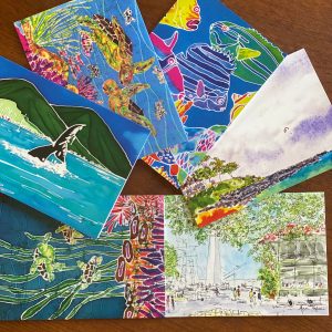 Assorted Art Cards Pack of 6 w/env 5 x 7