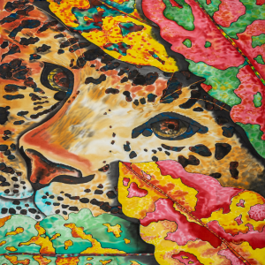 Jaguar  Cat in the Garden ~ Art Cards