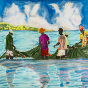 Fishermen Rinsing the Nets ~  Art Cards