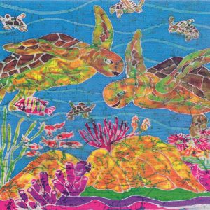 Swimming with the Turtles ~ Art Cards Individual w/env