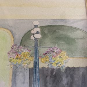 Lamp with Plants Victoria,Vancouver Island Canada